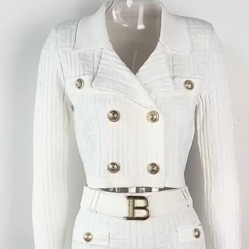 Elegant Design High Quality Solid Knit Textured C… - image 8